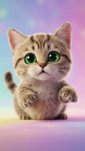 خلفيات قطط أنمي لطيفة للأطفال