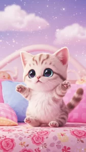 خلفيات قطط أنمي لطيفة للأطفال