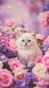 خلفيات قطط الهملايا الصغيرة