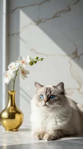 خلفيات قطط الهملايا الفخمة