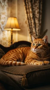 خلفيات قطط برتقالية فاخرة