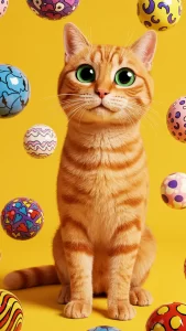 خلفيات قطط برتقالية مضحكة
