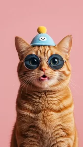 خلفيات قطط برتقالية مضحكة