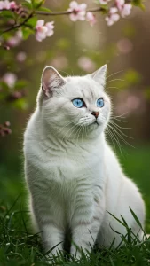 خلفيات قطط بريطاني بيضاء