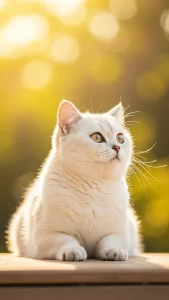 خلفيات قطط بريطاني بيضاء