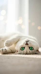 خلفيات قطط بريطاني بيضاء