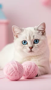 خلفيات قطط بريطاني بيضاء