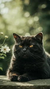 خلفيات قطط بريطاني سوداء فاخرة