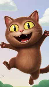 خلفيات قطط بنية كرتونية