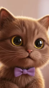 خلفيات قطط بنية كرتونية