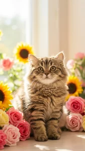 خلفيات قطط بنية للبنات