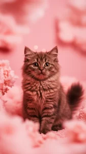 خلفيات قطط بنية للبنات
