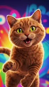 خلفيات قطط بنية مضحكة