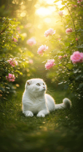 خلفيات قطط بيضاء ناعمة