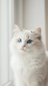 خلفيات قطط راغدول بيضاء أنيقة