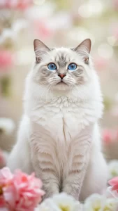 خلفيات قطط راغدول بيضاء