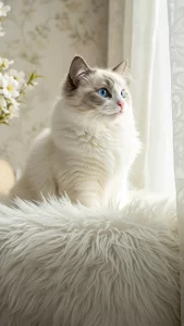 خلفيات قطط راغدول بيضاء