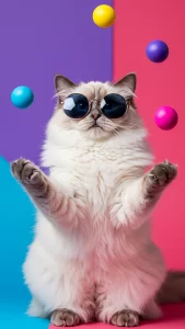 خلفيات قطط راغدول تضحك للواتساب