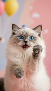 خلفيات قطط راغدول تضحك للواتساب