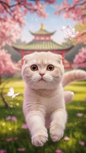 خلفيات قطط سكوتش فولد أنمي