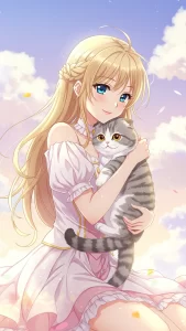 خلفيات قطط سكوتش فولد أنمي