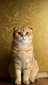 خلفيات قطط سكوتش فولد ذهبية