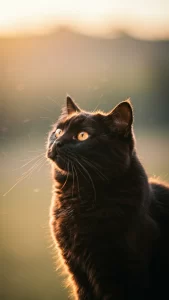 خلفيات قطط سوداء أنيقة 