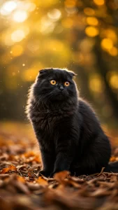 خلفيات قطط سوداء أنيقة