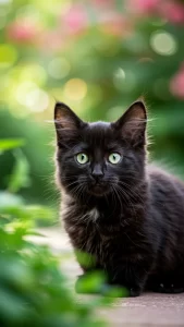 خلفيات قطط سوداء فخمة