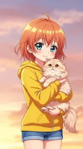 خلفيات قطط شيرازي أنمي