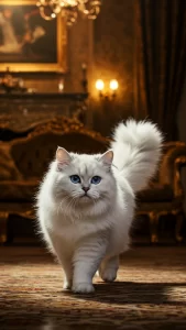 خلفيات قطط شيرازي بيضاء كيوت