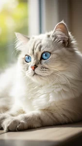 خلفيات قطط شيرازي بيضاء كيوت