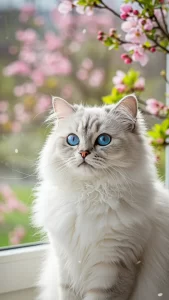 خلفيات قطط شيرازي بيضاء