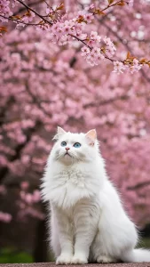 خلفيات قطط شيرازي بيضاء