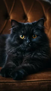 خلفيات قطط شيرازي سوداء فخمة