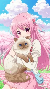 خلفيات قطط كرتونية ناعمة للبنات