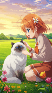 خلفيات قطط كرتونية ناعمة للبنات