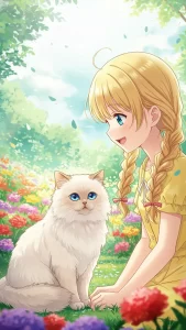 خلفيات قطط كرتونية ناعمة للبنات