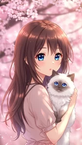 خلفيات قطط كرتونية ناعمة للبنات