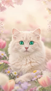 خلفيات قطط كريمي كيوت للبنات