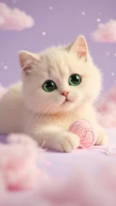 خلفيات قطط كريمي كيوت للبنات