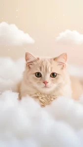 خلفيات قطط كريمي للآيفون