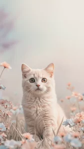 خلفيات قطط كريمي للأندرويد
