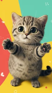 خلفيات قطط مونتشكين بعيون مضحكة 