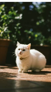 خلفيات قطط مونتشكين بيضاء