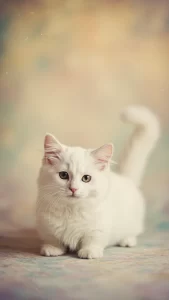 خلفيات قطط مونتشكين بيضاء