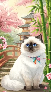 خلفيات قطط هملايا أنمي كيوت