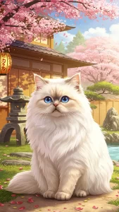 خلفيات قطط هملايا أنمي كيوت