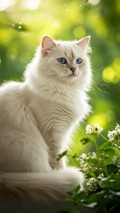 خلفيات قطط هملايا بيضاء