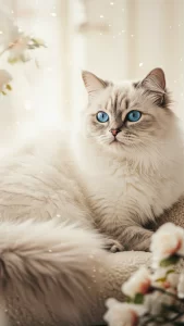 خلفيات قطط هملايا بيضاء
